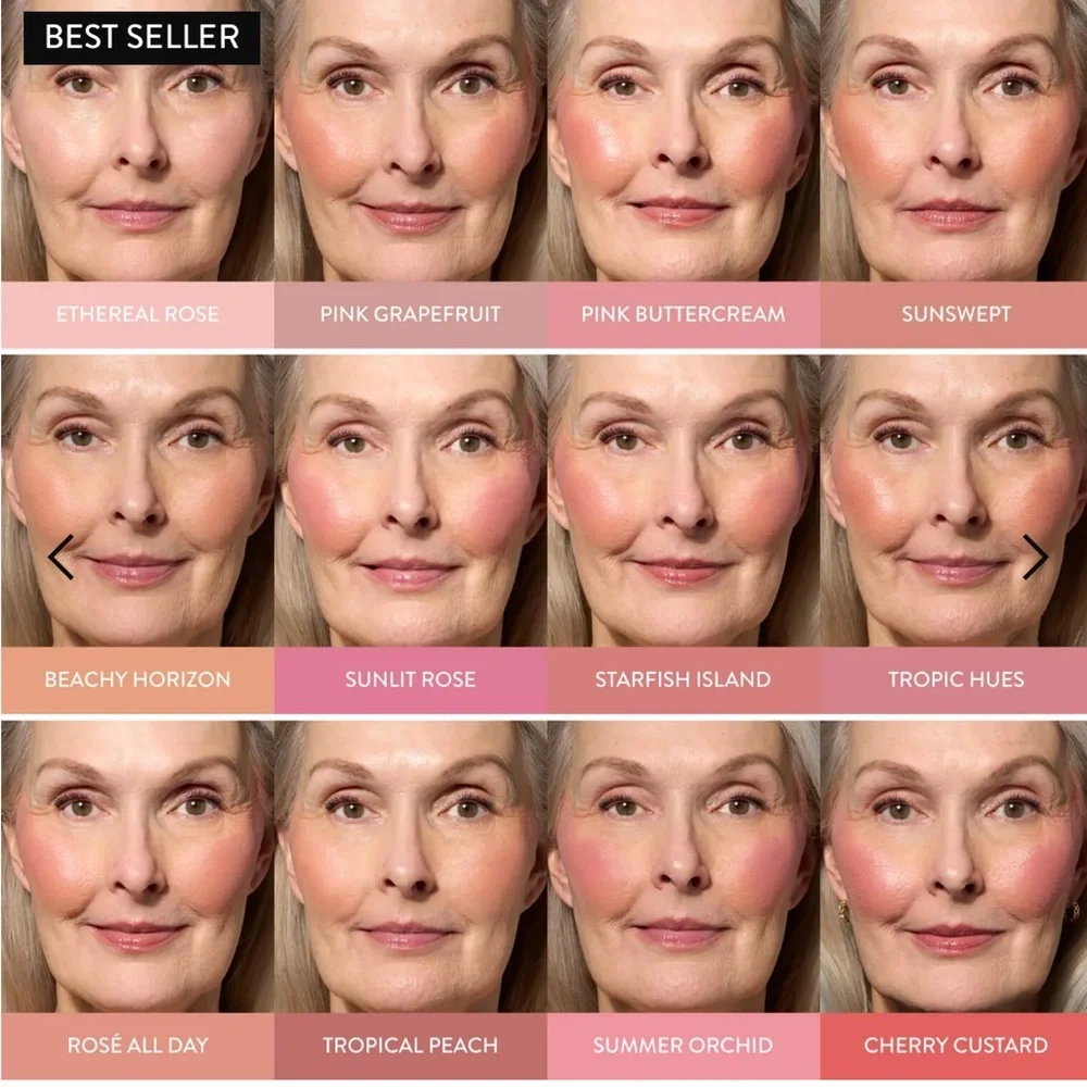 Laura Geller Baked Blush n Brighten Marbleized Blush Tropic Hues Satin Finish